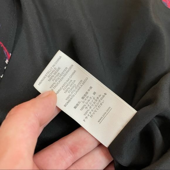 JOIE SILK ROUND NECK SHORT SLEEVE PLEATED SKIRT FITTED WAIST FLORAL MINI DRESS S - Picture 8 of 8